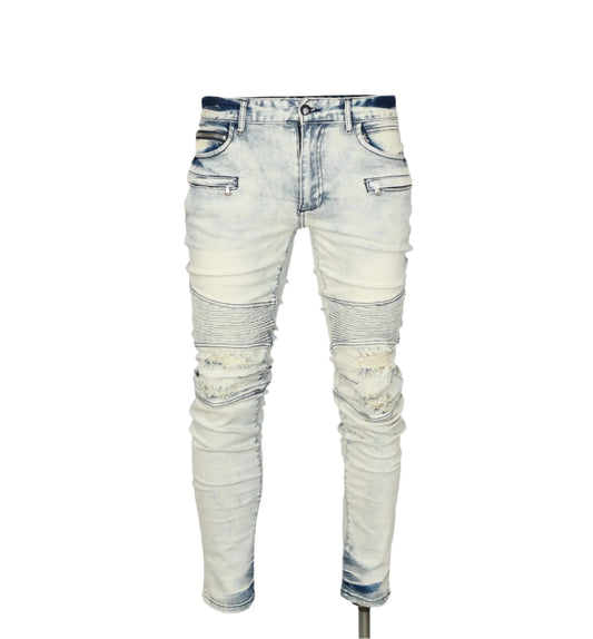 Biker Ripped Distressed Denim