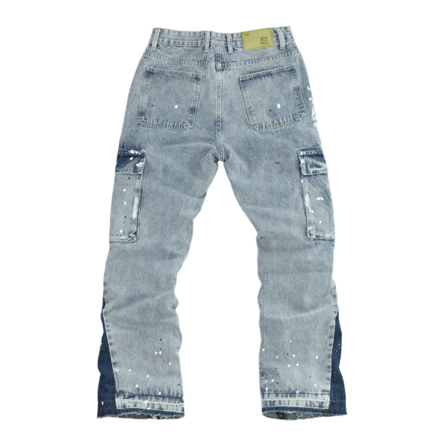 Urban Splatter Slim Flare Cargo Jeans ONLY