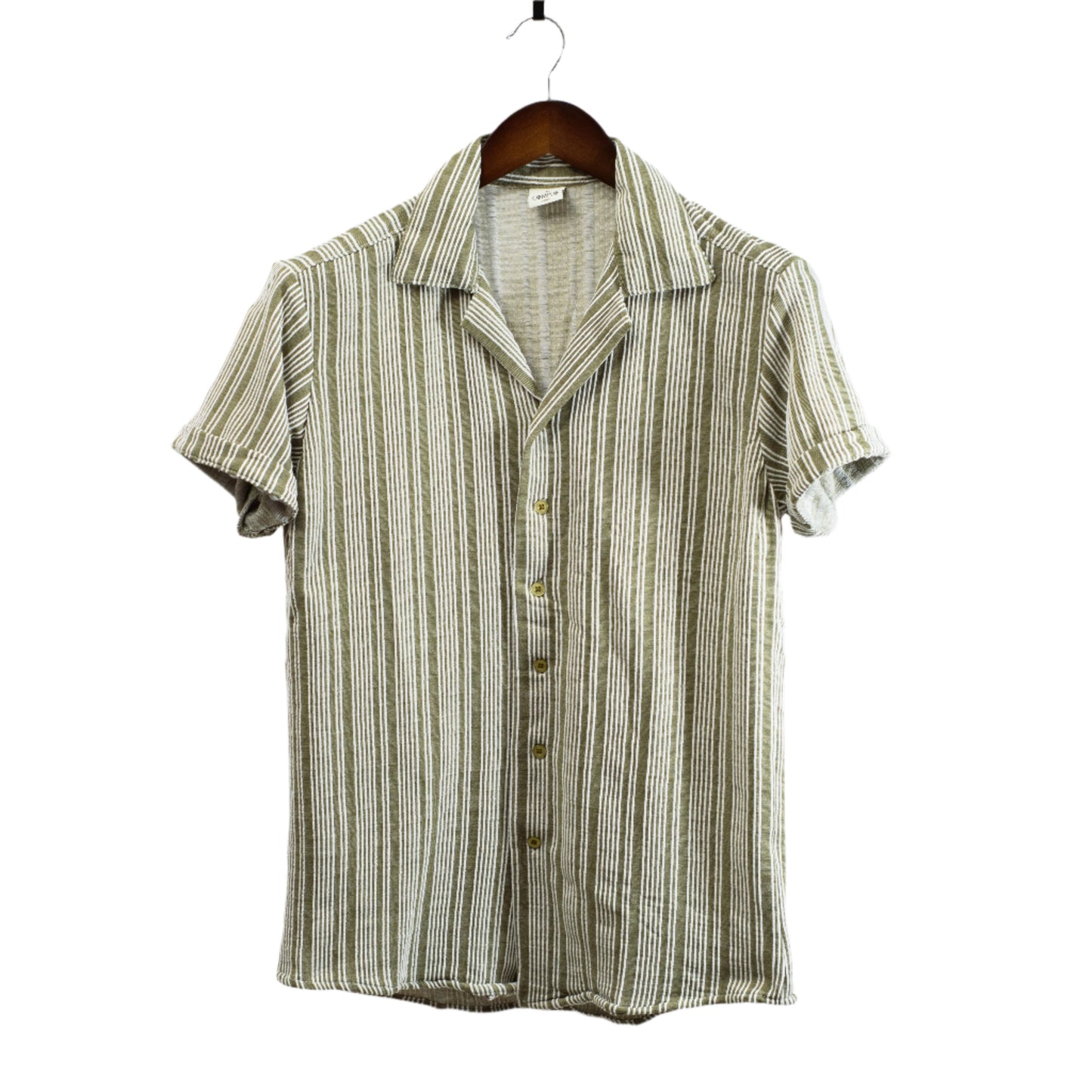 Complo Revere Collar Pin Stripe Shirt