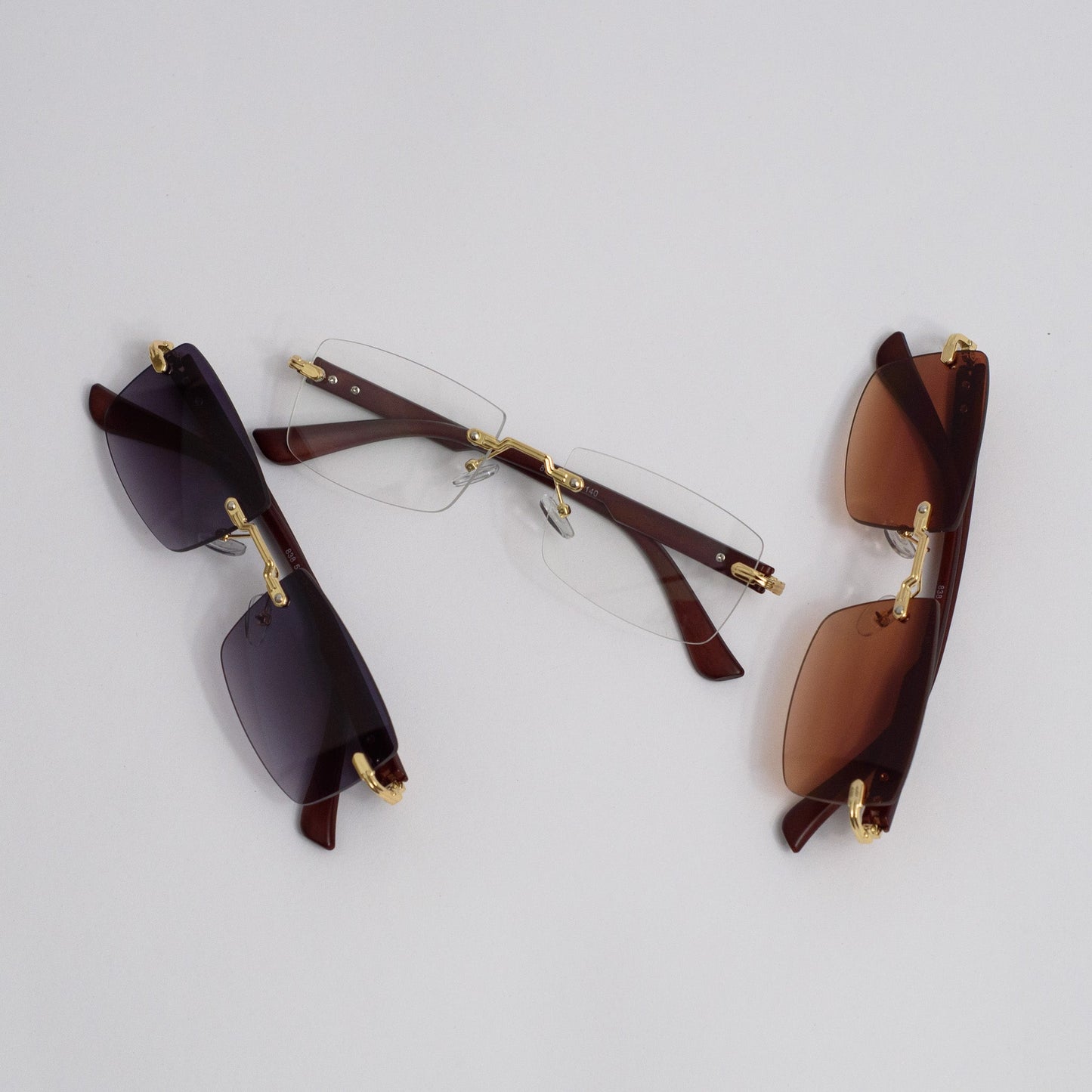 Men Classic Frameless Sunglasses