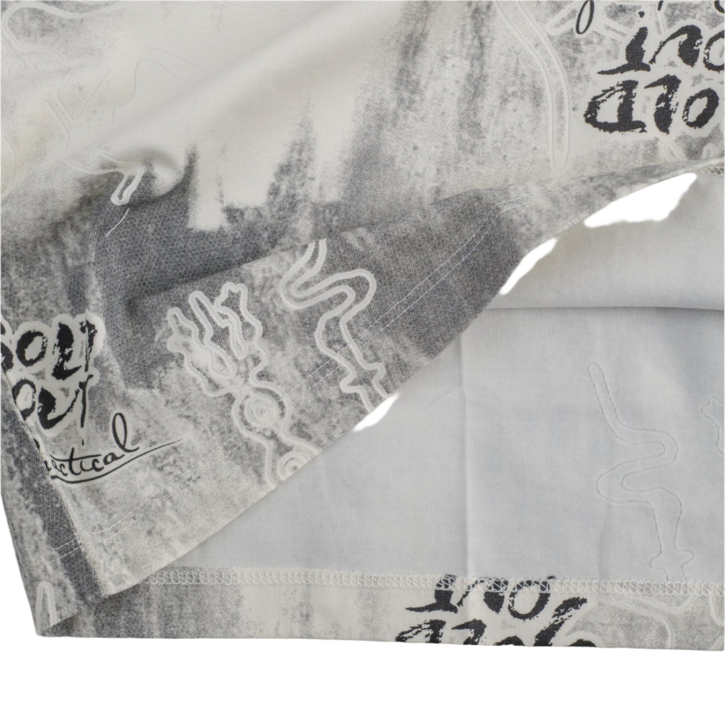 “Sold Out” Abstract Print Oversized T-Shirt