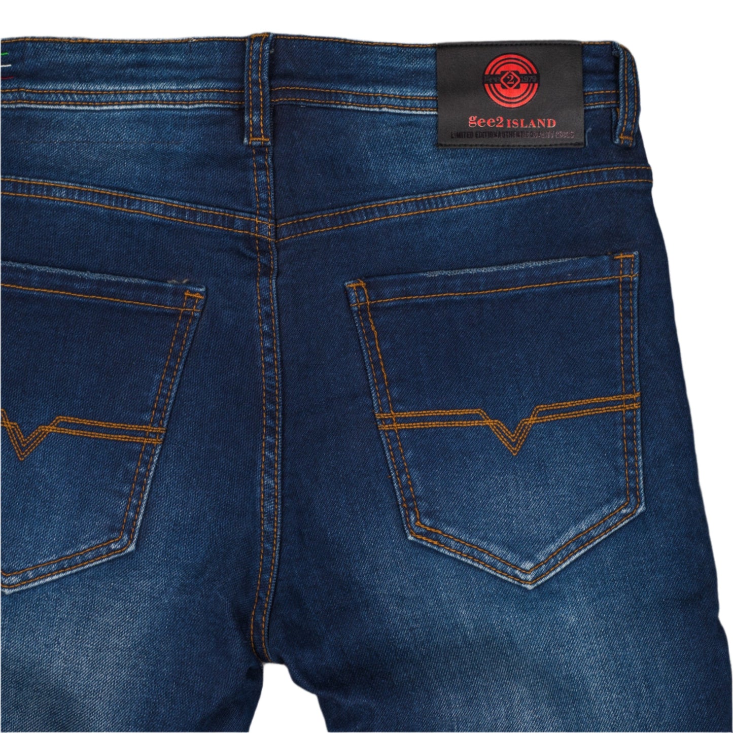 Gee2 Island Indigo Edge Distressed Denim