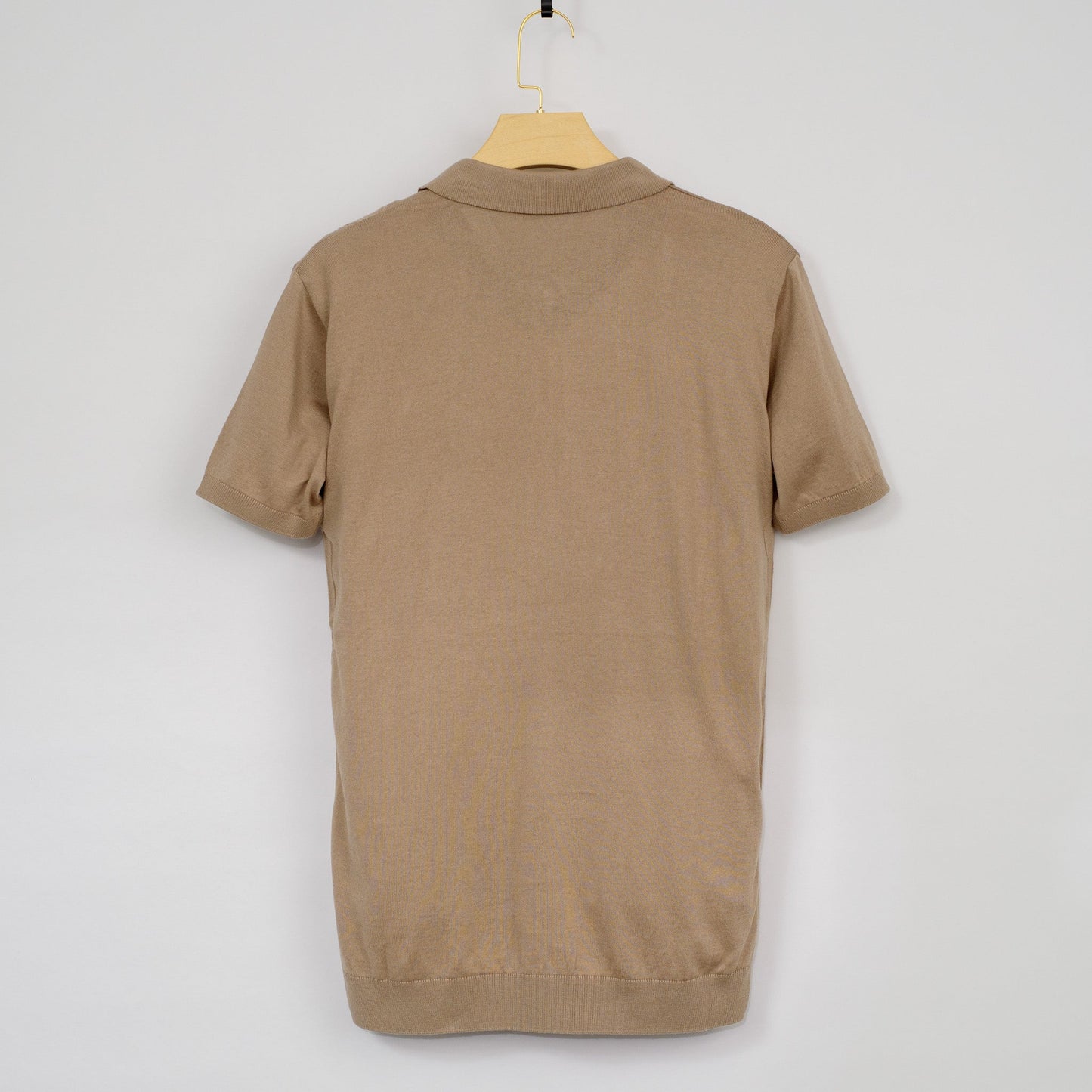 Men Solid Colour Knit Polo Shirts