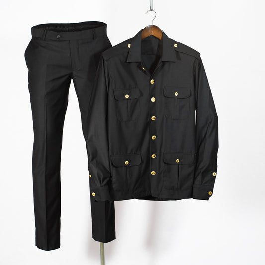 Men Safari 2 Pcs Suit
