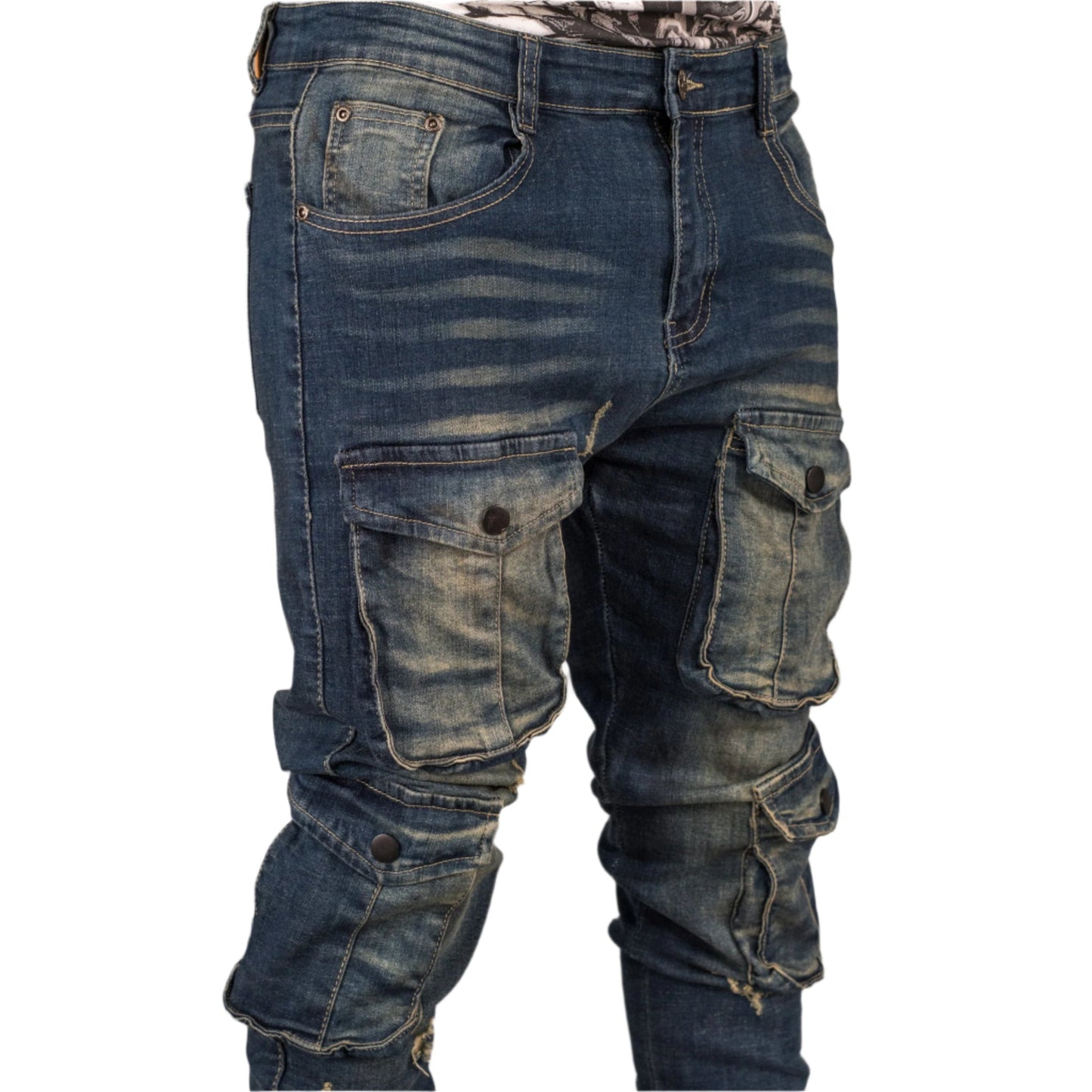 Purple Brand Vintage Cargo Denim Jeans