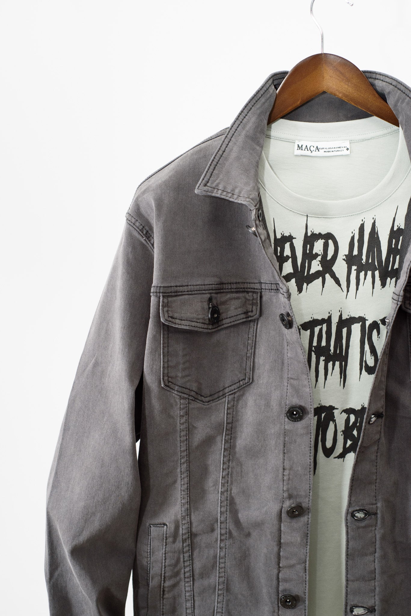 Mundo Grey Denim Jacket