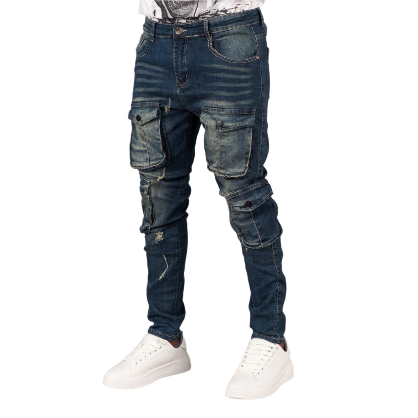 Purple Brand Vintage Cargo Denim Jeans