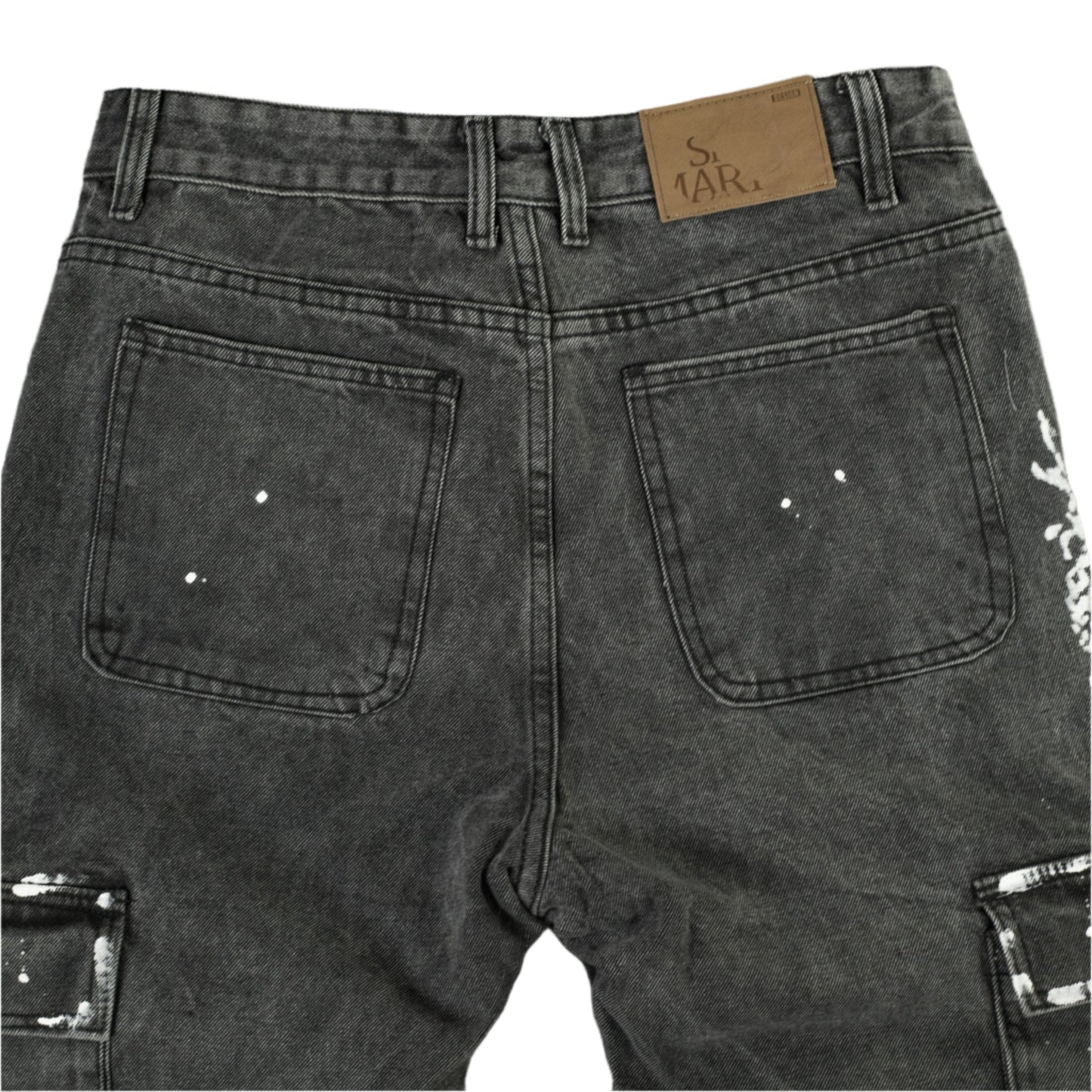 Urban Splatter Slim Flare Cargo Jeans ONLY